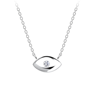 Wholesale Silver Evil Eye Necklace