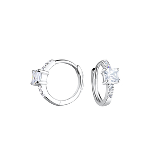 Wholesale 10mm Silver Huggie Earrings