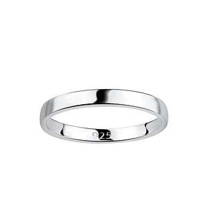 Wholesale 2.5mm Silver Band Ring