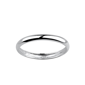 Wholesale 2.4mm Silver Band Ring