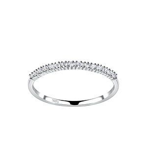 Wholesale Silver Half Eternity Ring
