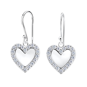 Wholesale Silver Heart Earrings
