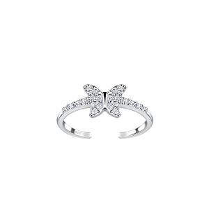Wholesale Silver Butterfly Toe Ring