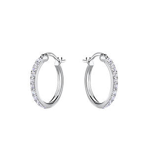 Wholesale 16mm Silver French Lock Hoop Earrings
