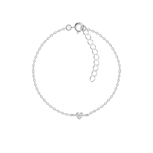 Wholesale Silver Heart Bracelet