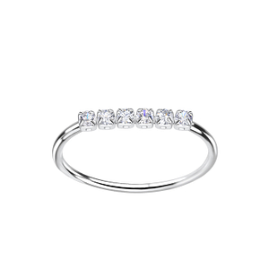 Wholesale Silver Tennis Bar Ring