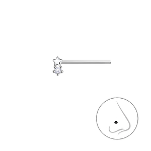 Wholesale Silver Star Nose Stud