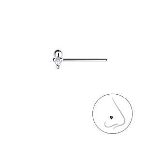 Wholesale Silver Geometric Nose Stud