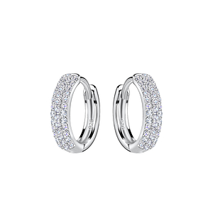 Wholesale 15mm Silver Huggie Earrings