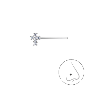 Wholesale Silver Cross Nose Stud