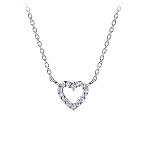 Wholesale Silver Heart Necklace