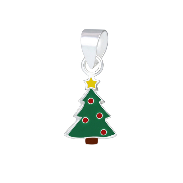 Wholesale Silver Christmas Tree Pendant