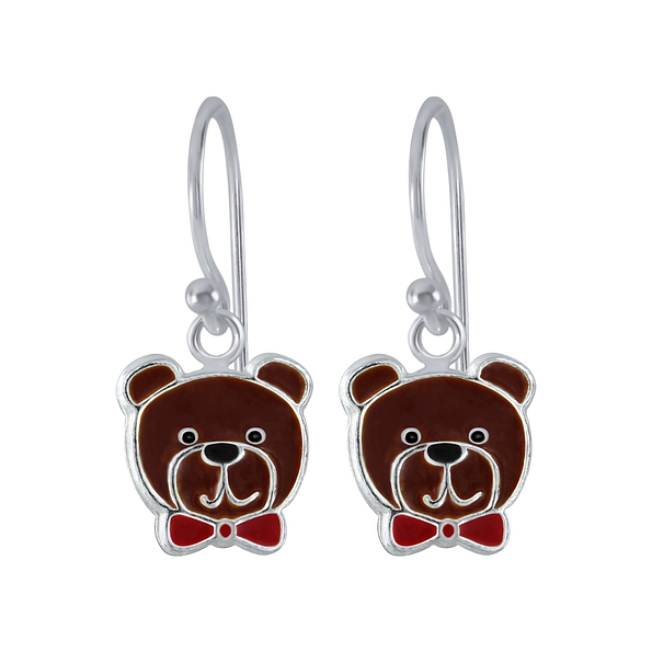 Wholesale Silver Bear Earrings