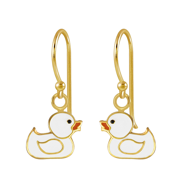 Wholesale Silver Duck Earrings