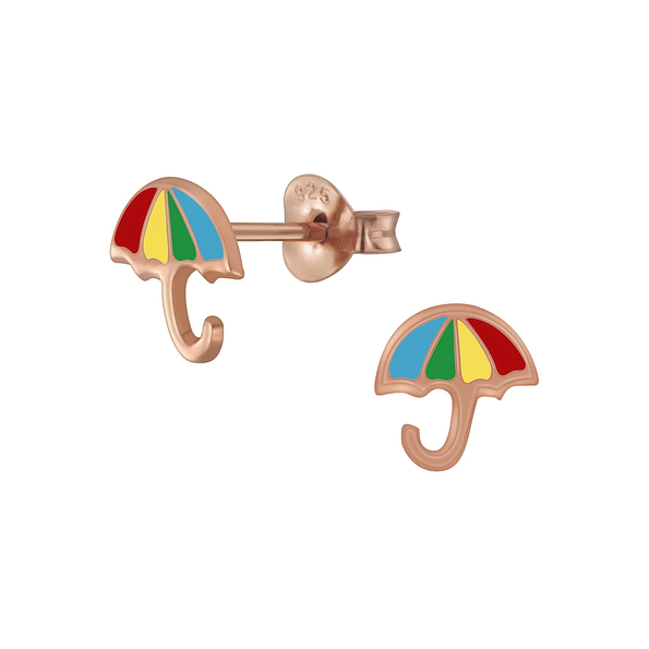 Wholesale Silver Umbrella Stud Earrings