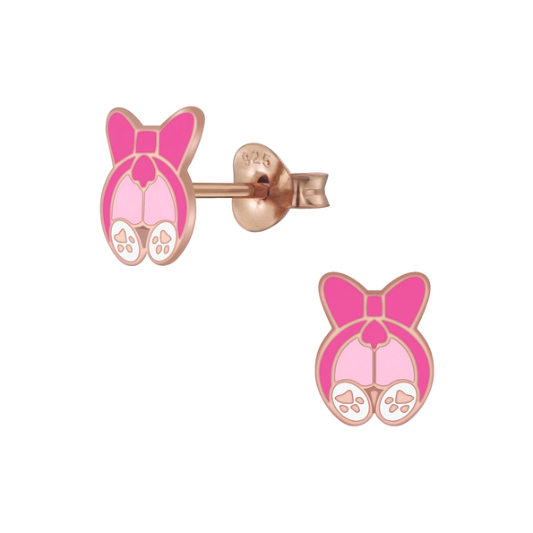 Wholesale Silver Dog Stud Earrings