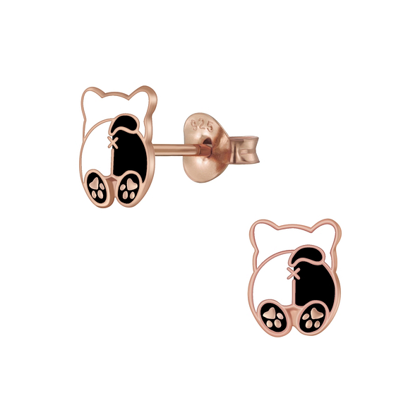 Wholesale Silver Dog Stud Earrings