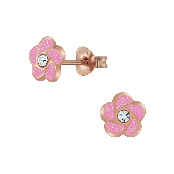 Wholesale Silver Flower Stud Earrings