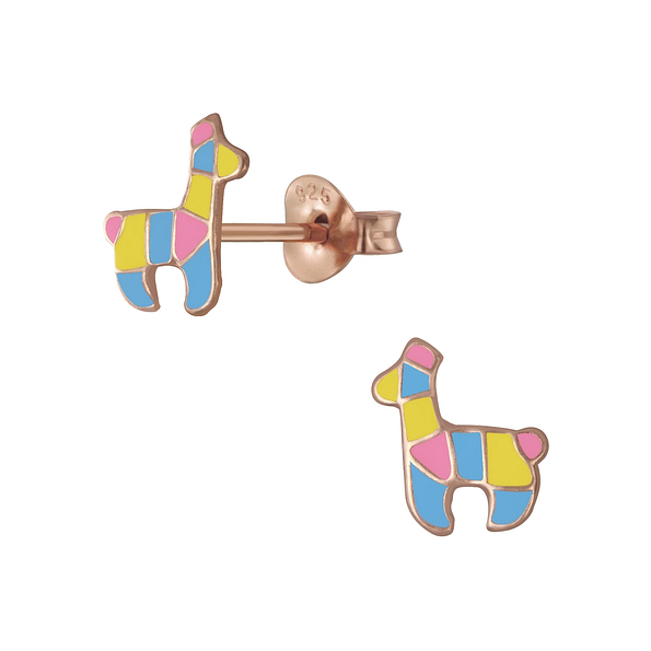 Wholesale Silver Llama Stud Earrings