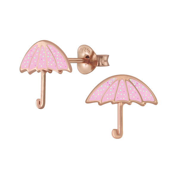 Wholesale Silver Umbrella Stud Earrings