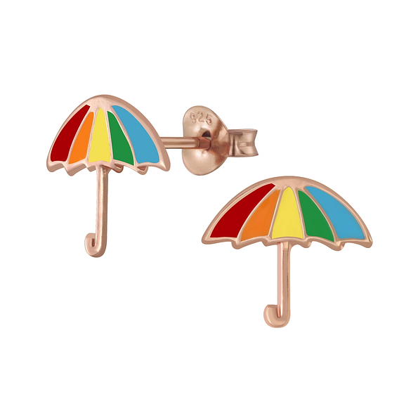 Wholesale Silver Umbrella Stud Earrings