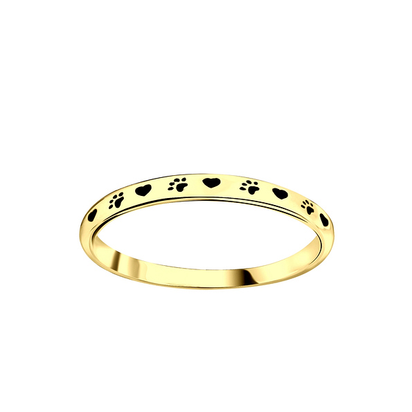 Wholesale Silver Paw Print Ring