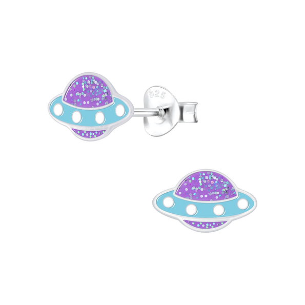 Wholesale Silver UFO Stud Earrings