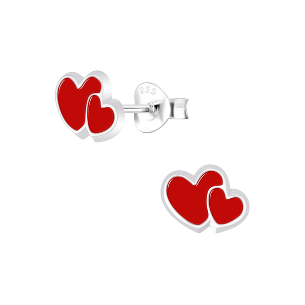 Wholesale Silver Heart Stud Earrings