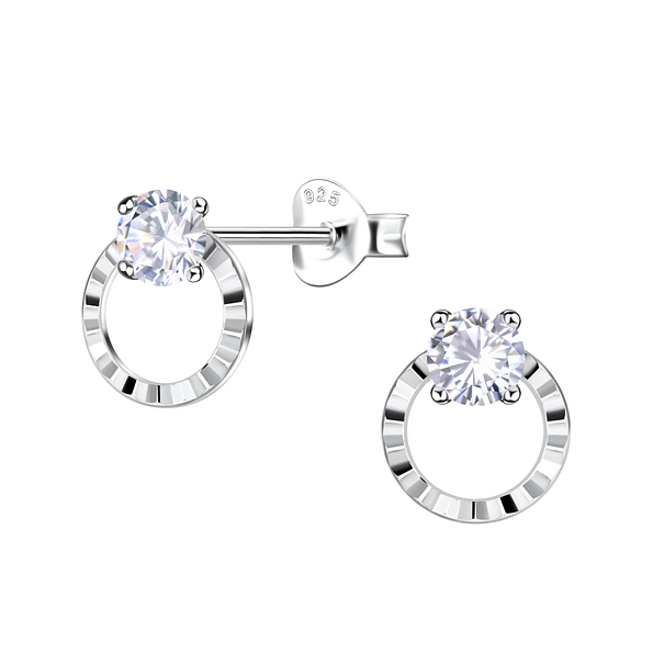Wholesale Silver Geometric Stud Earrings