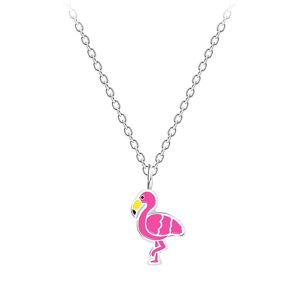 Wholesale Silver Flamingo Necklace