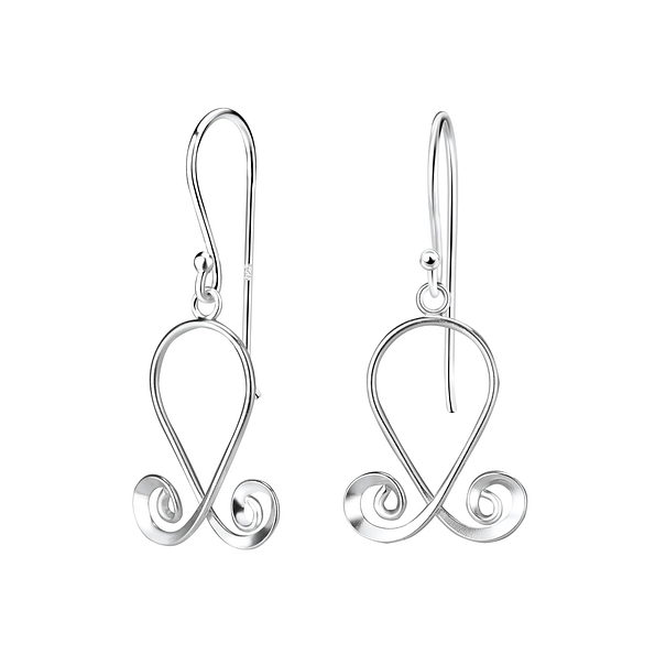 Wholesale Silver Spiral Earrings