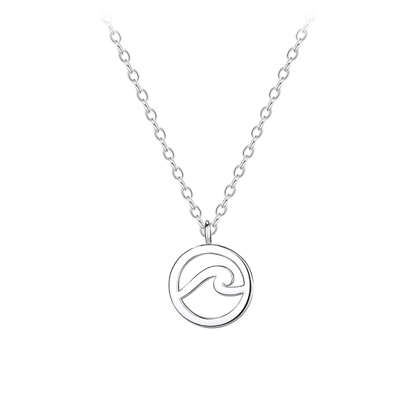 Wholesale Silver Wave Necklace