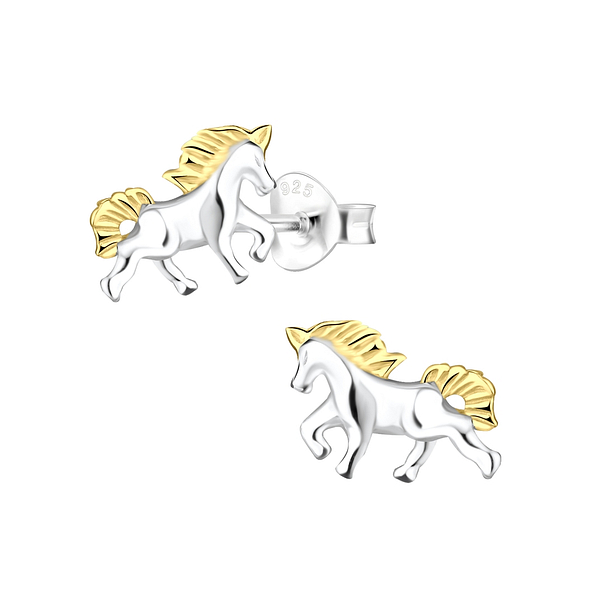 Wholesale Silver Horse Stud Earrings