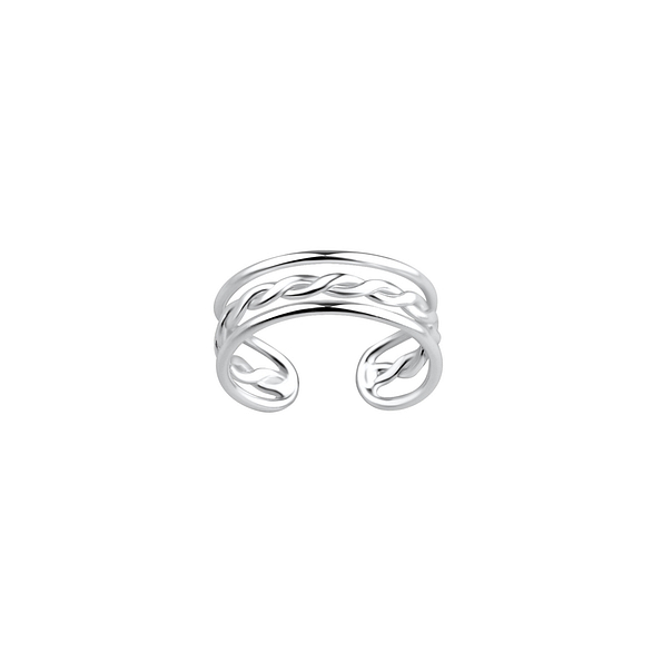 Wholesale Silver Twisted Ear Cuff