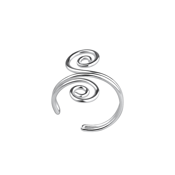 Wholesale Silver Spiral Ear Cuff