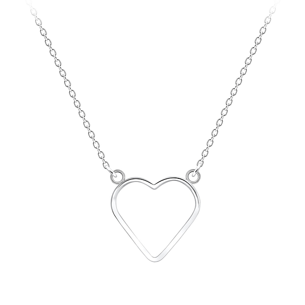 Wholesale Silver Heart Necklace