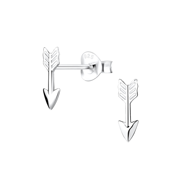 Wholesale Silver Arrow Sutd Earrings