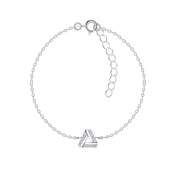 Wholesale Silver Triangle Bracelet