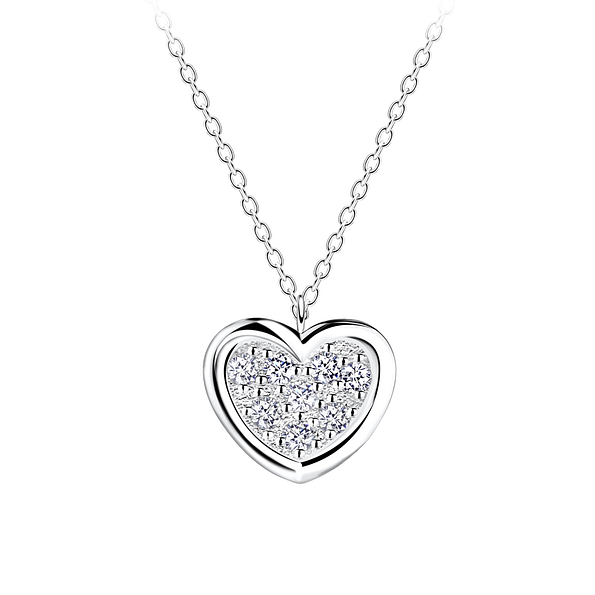 Wholesale Silver Heart Necklace