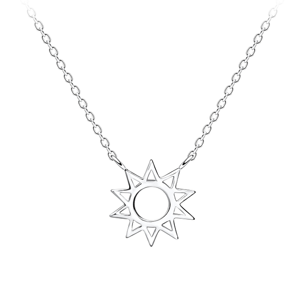 Wholesale Silver Sun Necklace