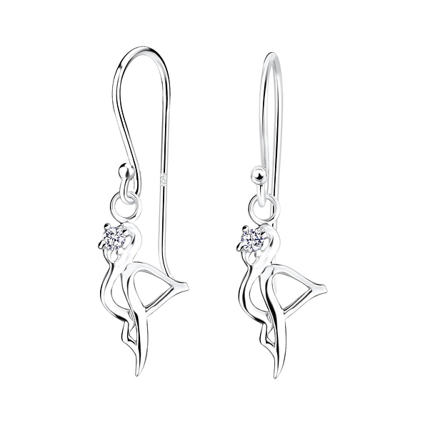 Wholesale Silver Flamingo Earrings