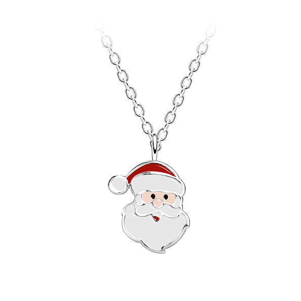 Wholesale Silver Santa Claus Necklace