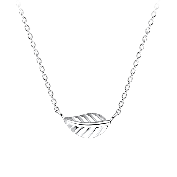 Wholesale Silver Leaf Necklace