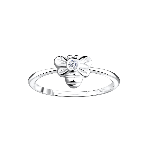 Wholesale Silver Bee Adjustable Ring