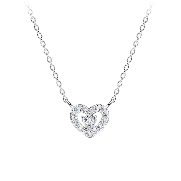 Wholesale Silver Heart Necklace