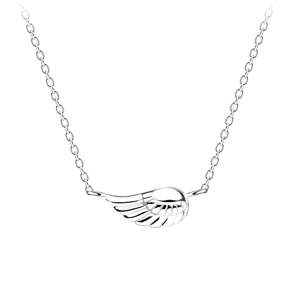 Wholesale Silver Wing Necklace