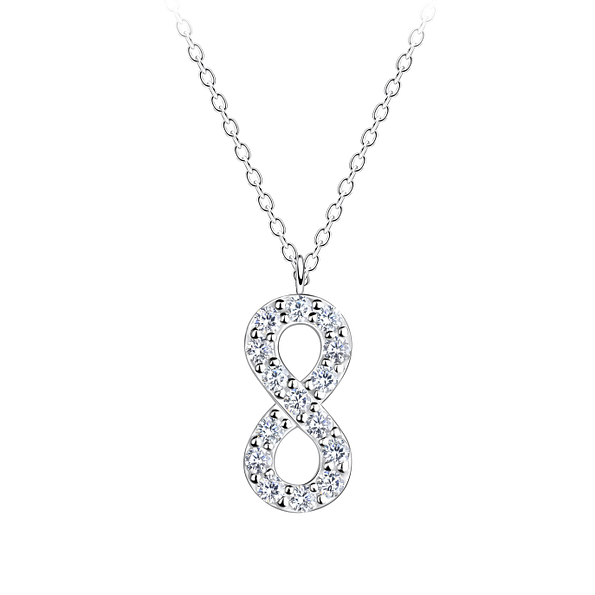 Wholesale Silver Infinity Necklace