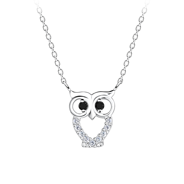 Wholesale Silver Owl Necklace