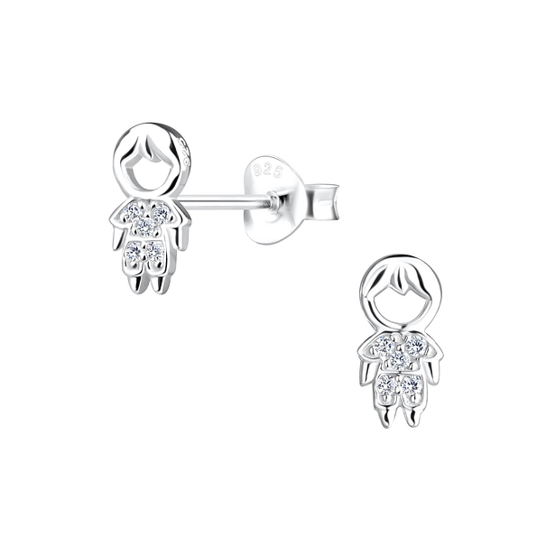 Wholesale Silver Boy Stud Earrings