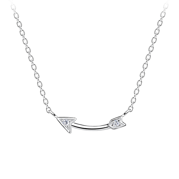 Wholesale Silver Arrow Necklace